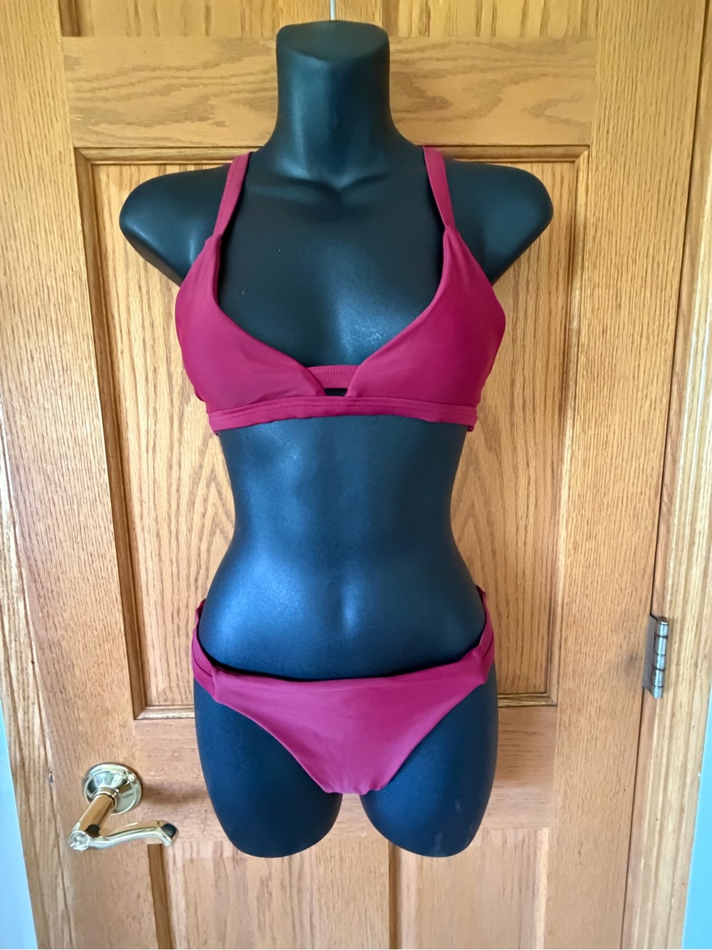 Classic Burgundy Two-Piece Bikini Set